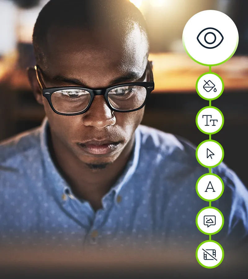 Látássérült profil